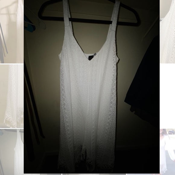 White Lace Summer Dress Beach - Picture 7 of 7